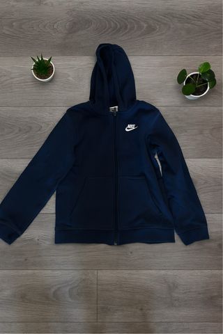 Felpa Nike Zip Blu Navy Originale