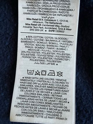 Felpa Nike Zip Blu Navy Originale