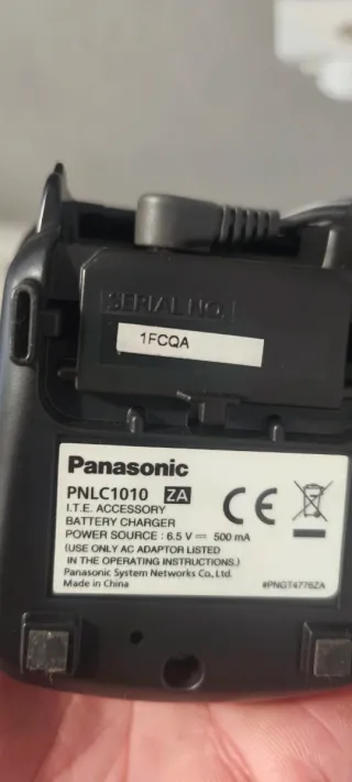 Teléfono Panasonic Inalámbrico Negro/Plateado