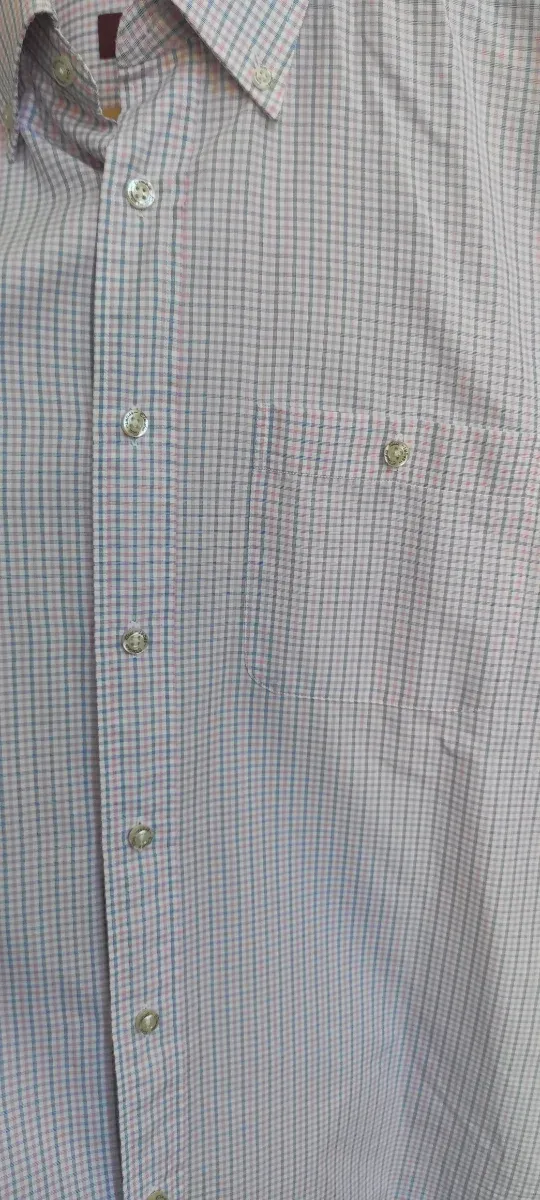 Camisa Emidio Tucci cuadros rosa y azul