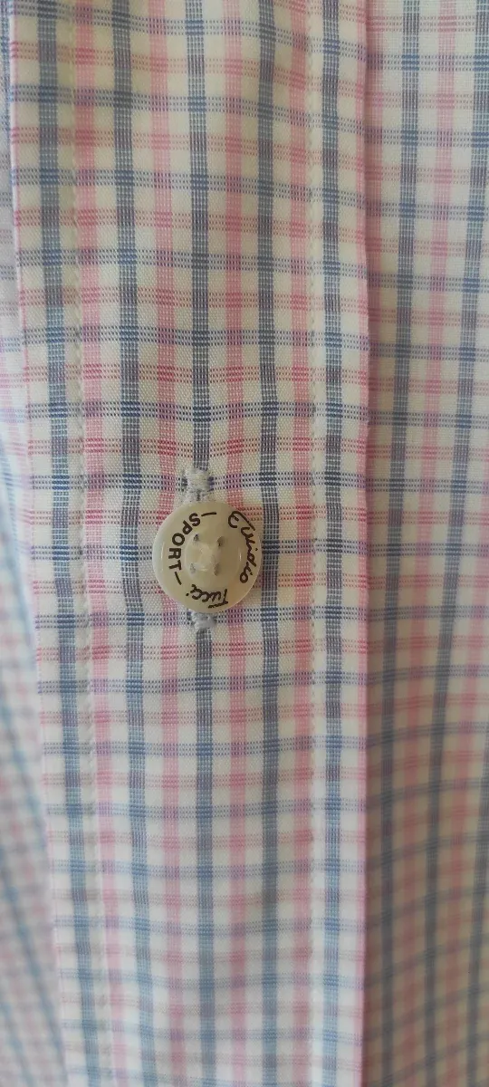 Camisa Emidio Tucci cuadros rosa y azul