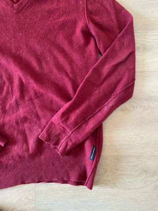 Dolce & Gabbana Jersey Rojo V-Neck talla L