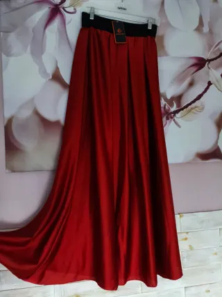 Falda Larga color Teja