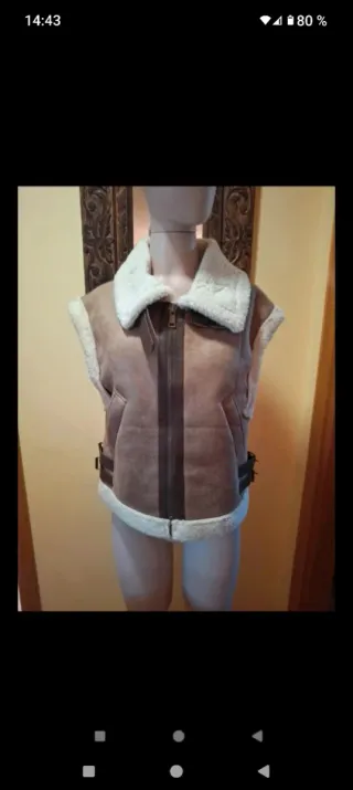 Chaleco Lily Rose Beige/Marrón