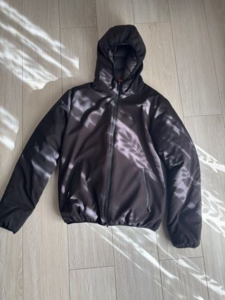 Giubbino uomo XXXL nero con cappuccio