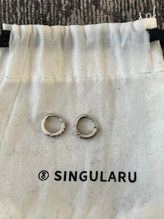 Pendientes aro plata Singularu