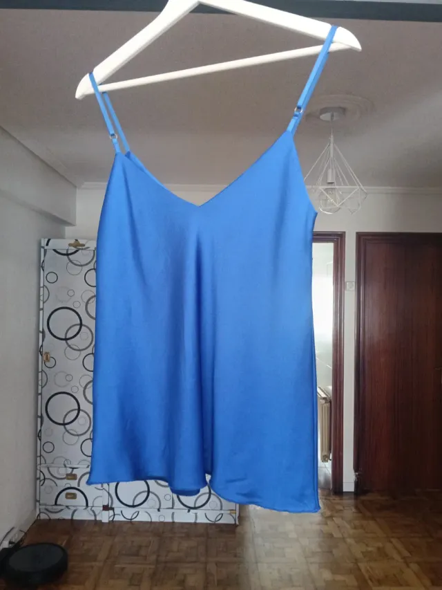 Camiseta azul tirantes