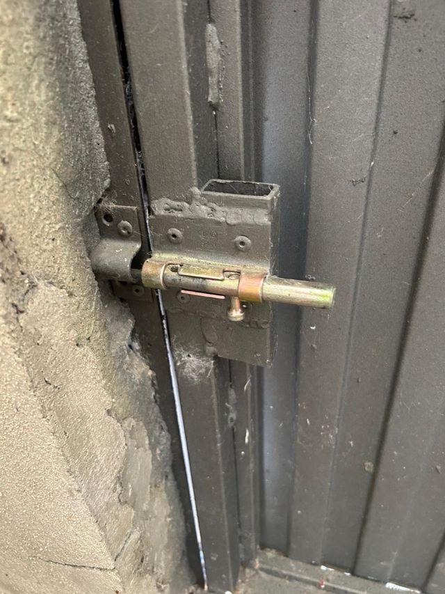 Puerta de garaje galvanizada