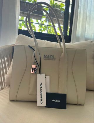 Bolso Karl Lagerfeld Beige Nuevo