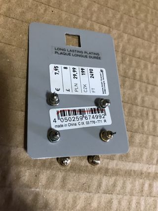 Lote pendientes bisutería