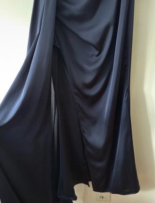 Vestido fiesta azul marino lentejuelas