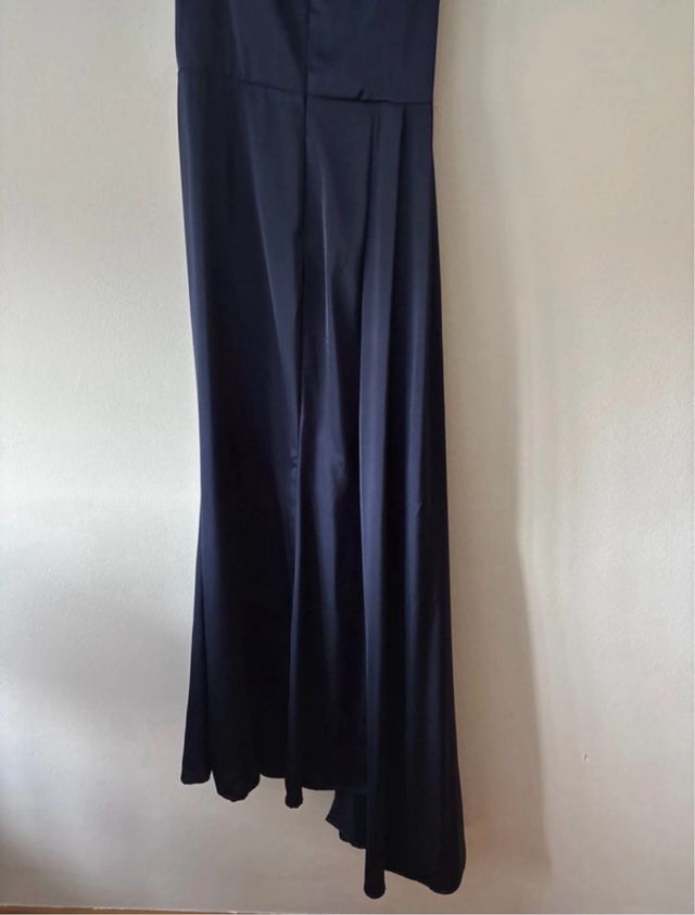 Vestido fiesta azul marino lentejuelas