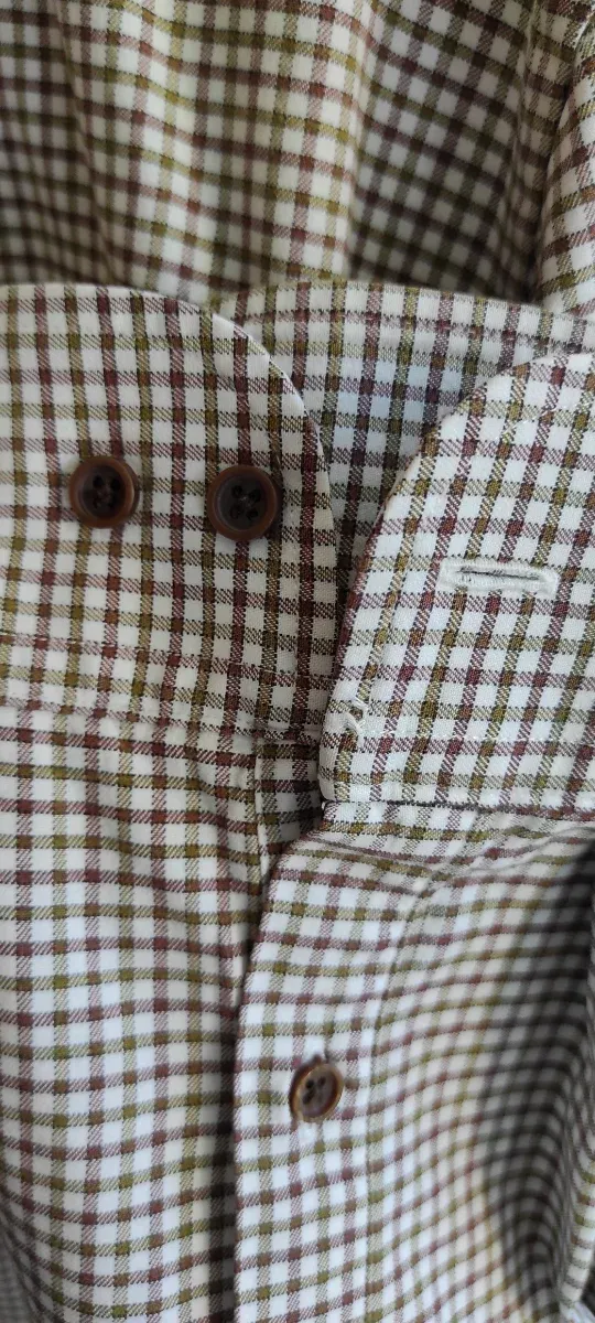 Camisa Emidio Tucci Cuadros Marrón/Verde Talla 5