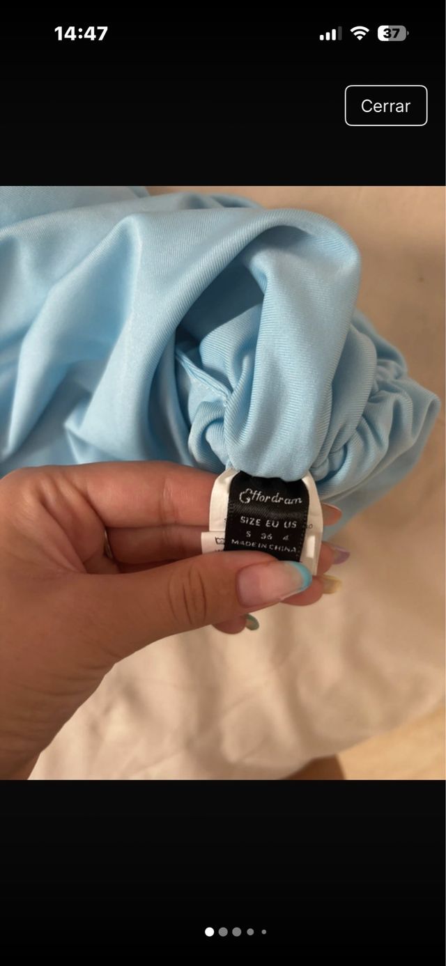 Vestido Ffordram azul talla S