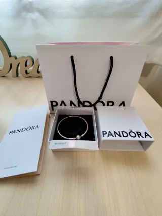 Pulsera Pandora Rígida Plata