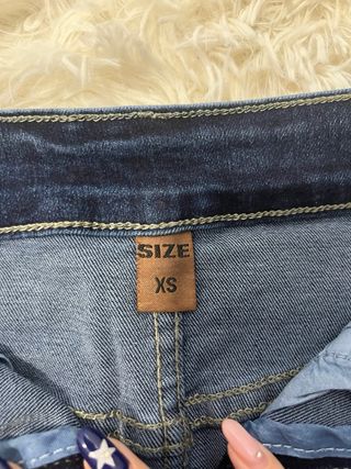 Falda vaquera mini azul