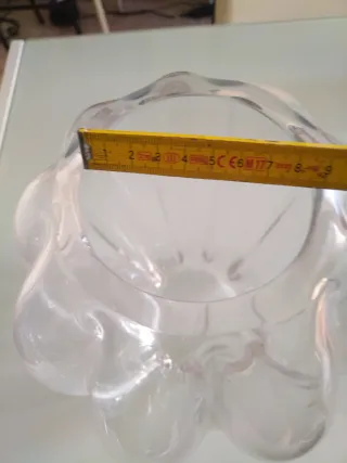 Vaso in vetro trasparente