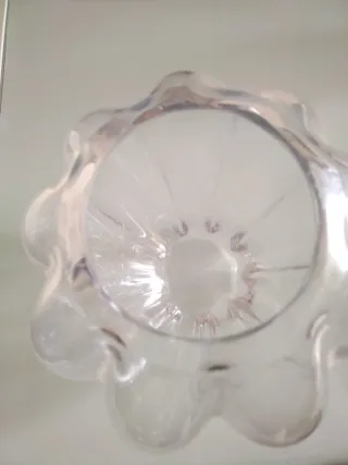 Vaso in vetro trasparente