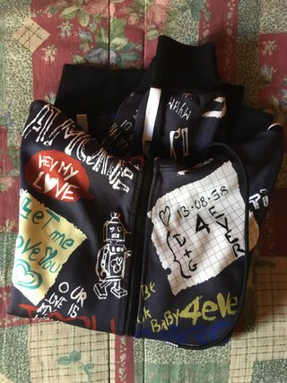 Giacca uomo con stampa grafica