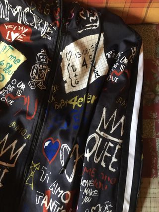 Giacca uomo con stampa grafica