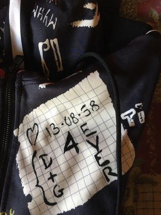 Giacca uomo con stampa grafica