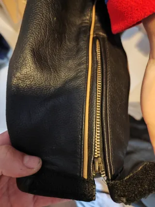 Chaqueta de cuero para moto mujer XL