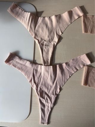 Mutandine senza cuciture color pesca (4 unità)