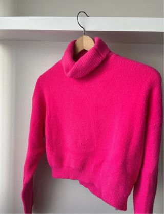 Jersey pelo fucsia Zara
