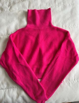 Jersey pelo fucsia Zara