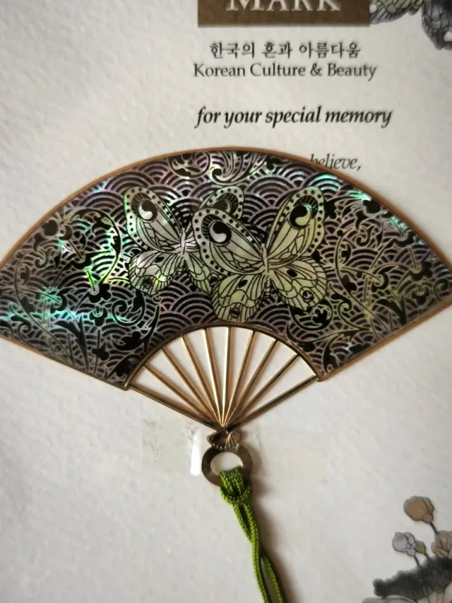 Marcador de páginas abanico Corea