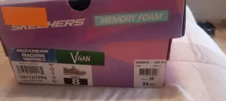 Skechers Memory Foam Beige y Rosas