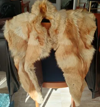 Chaqueta de piel y pelo