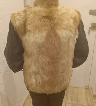 Chaqueta de piel y pelo