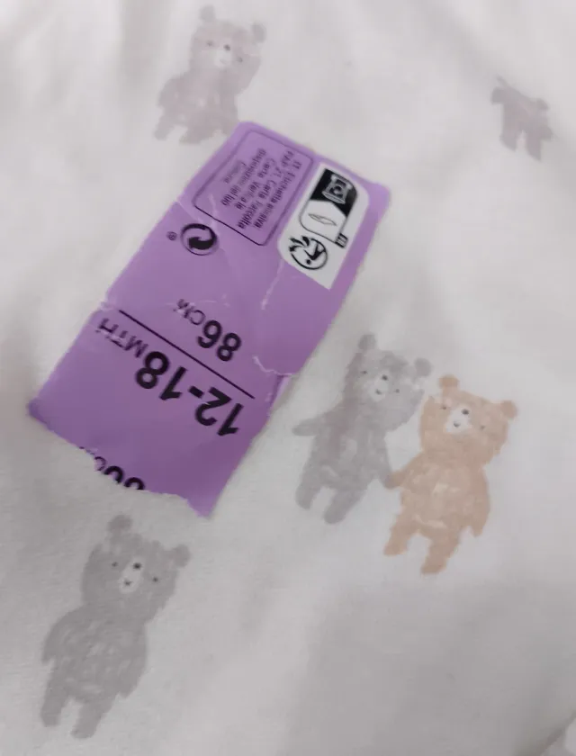 Body de bebé con pies estampado ositos