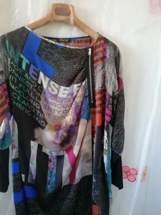 Abito  fantasia stampa vivace donna 42