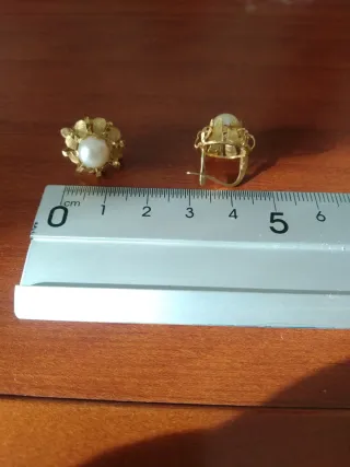 Pendientes Oro 18K Perlas Cultivadas Cristian Lay