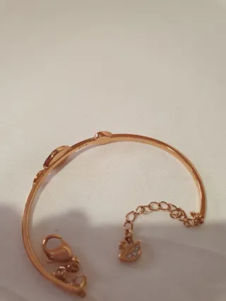 Pulsera Swarovski Ojo Azul y Dorado