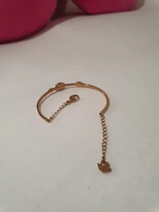 Pulsera Swarovski Ojo Azul y Dorado