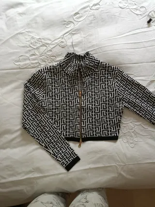 Cárdigan Chaqueta Cremallera Estampado