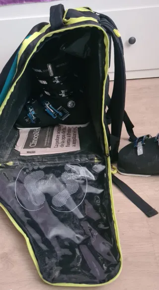 Bolsa para Botas de Esquí Negra y Amarilla
