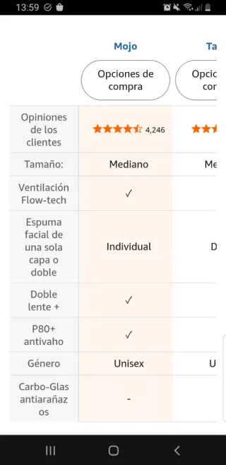 Bollé mojo gafas protectoras para nieve ski/snow