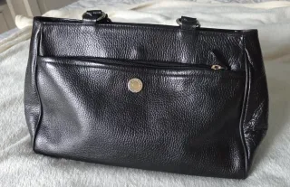 Borsa in pelle nera