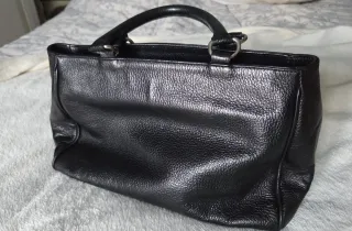 Borsa in pelle nera