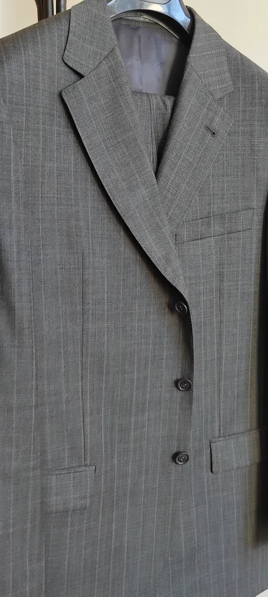 Traje Emidio Tucci Raya/Cuadros Gris
