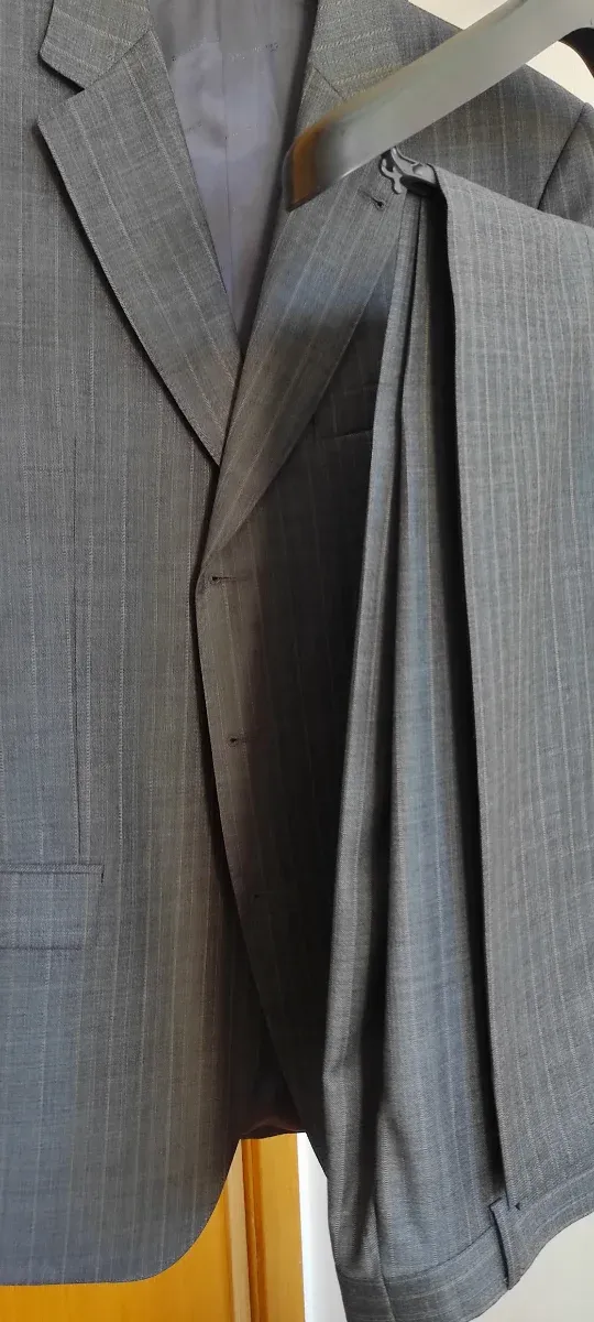 Traje Emidio Tucci Raya/Cuadros Gris