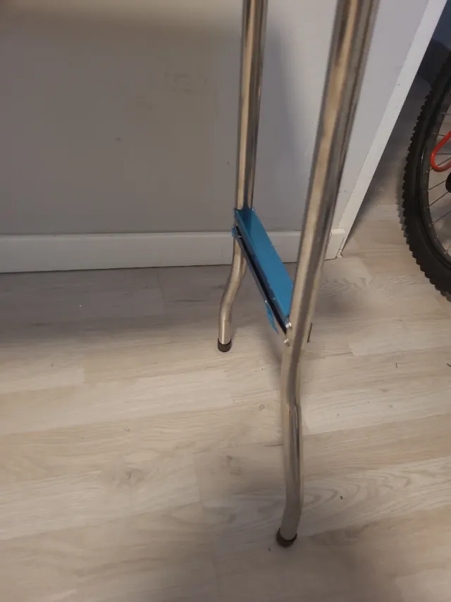 Barbacoa Plegable Azul y Plateada