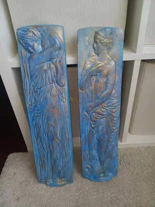 Figuras de escayola pintadas a mano