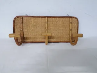 Perchero Bambú Vintage Mimbre