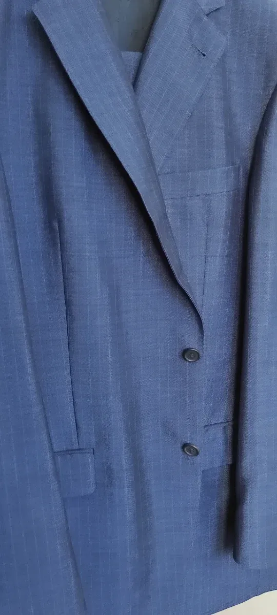 Traje Emidio Tucci Azul Rayas/ Cuadro diplomático