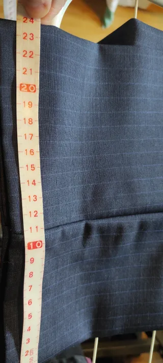 Traje Emidio Tucci Azul Rayas/ Cuadro diplomático